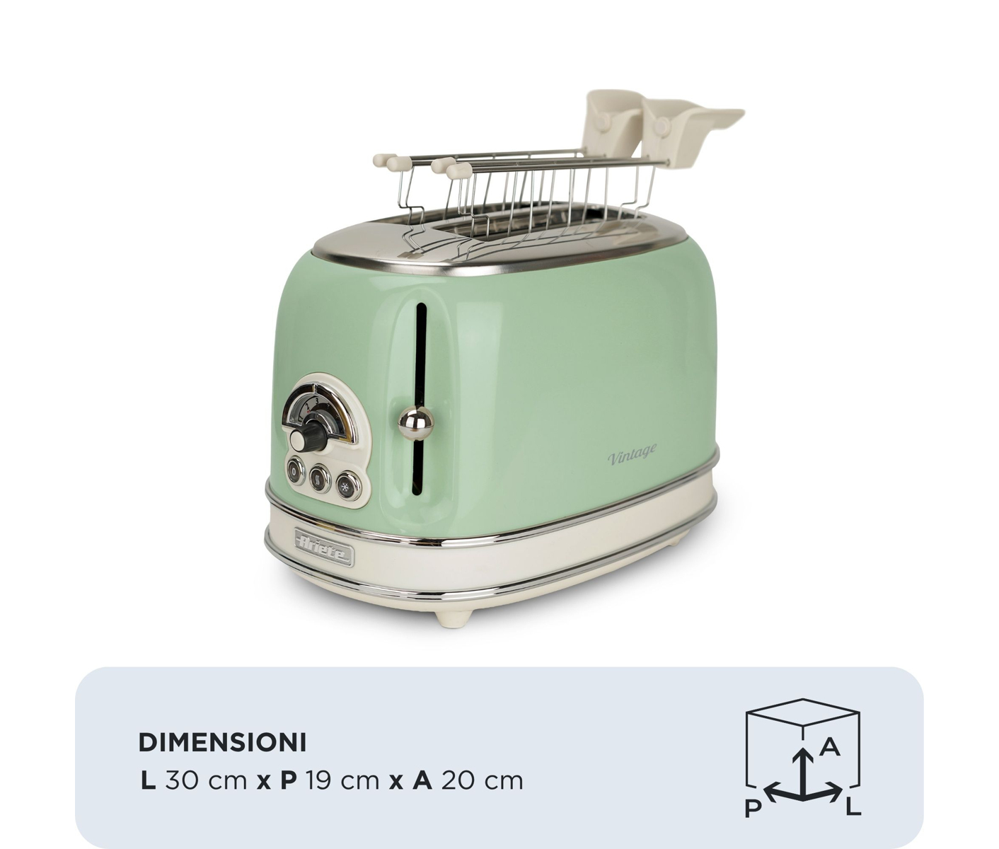 Ariete 00C015504AR0  Brødrister - Farve:  Grøn billede 3