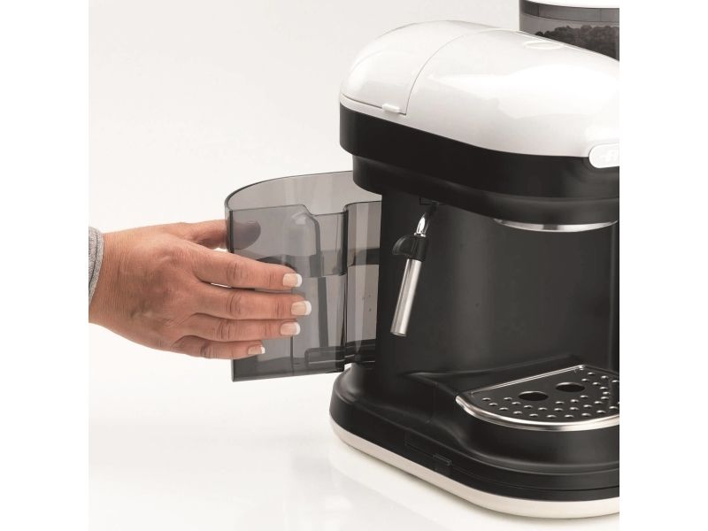 Ariete Moderna 1318 - Kaffemaskine med mælkeskummer - 15 bar - hvid billede 4