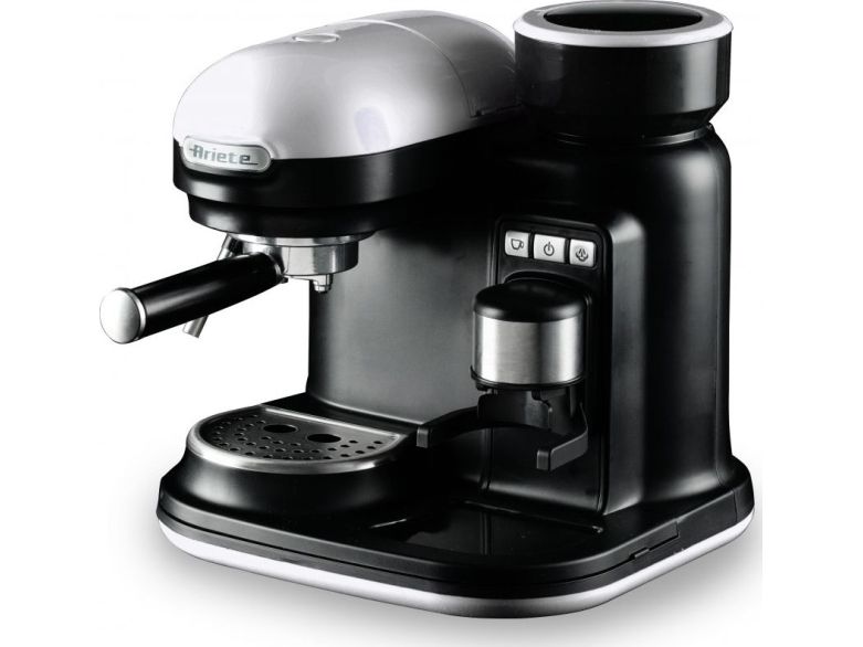Ariete Moderna 1318 - Kaffemaskine med mælkeskummer - 15 bar - hvid