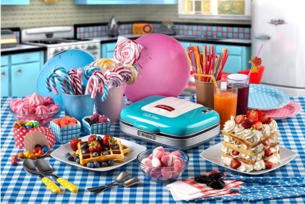 Ariete Vaffeljern Party Time waffle maker Blue