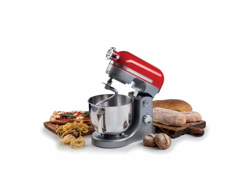 Ariete 1589/00, Bordmixer, Rød, Slå, Ælte, Mikse, 5,5 L, Dreje, Aluminium