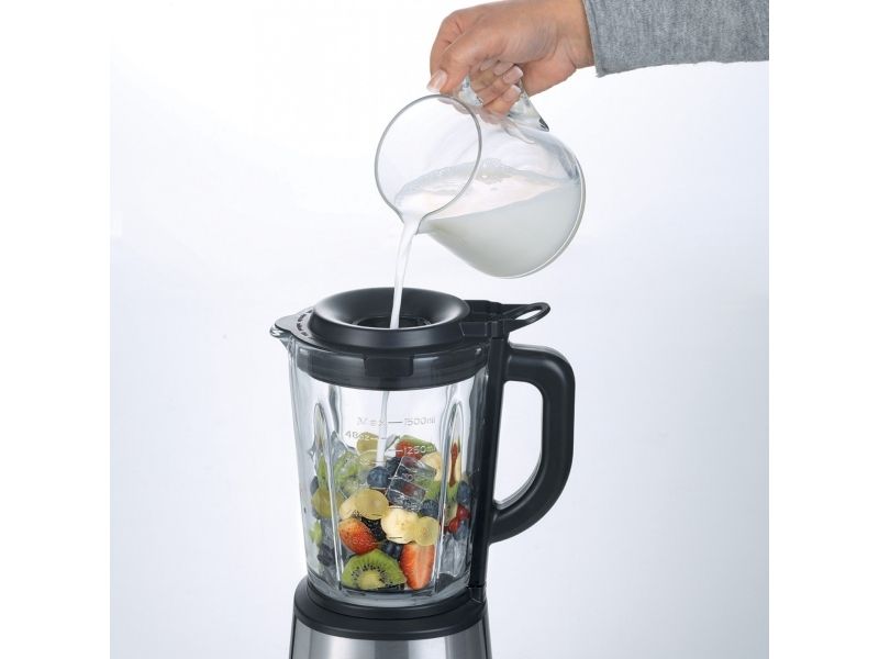 Ariete 0579/00, Bordplade blender, 1,5 L, Impulsfunktion, Knusning af is, 1200 W, Sort, Rustfrit stål billede 3