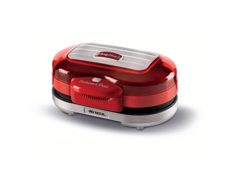 Ariete Party Time 0205 - Burgermaskine - 1.2 kW - rød