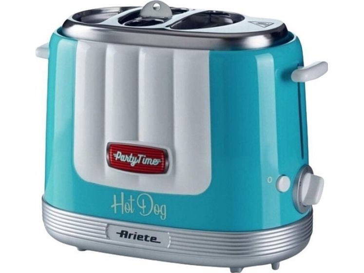 Ariete 0206/01, Hotdog rister, Lyse Blå, 2 stk, 650 W, 160 mm, 270 mm
