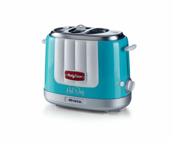 Ariete 0206/01, Hotdog rister, Lyse Blå, 2 stk, 650 W, 160 mm, 270 mm