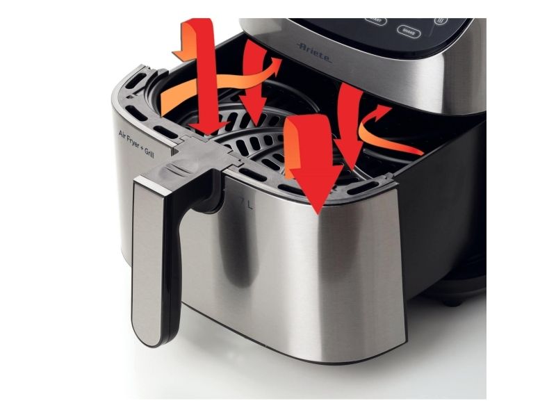 Ariete 4628/00, Varmluftsteger, 7 L, 2,8 kg, 35 °C, 200 °C, 60 min.