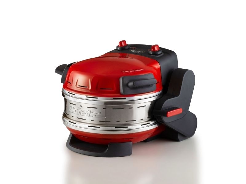 Ariete 0927/00, 2 pizza(er), Rød, 32 cm, 400 °C, Sten, 2300 W