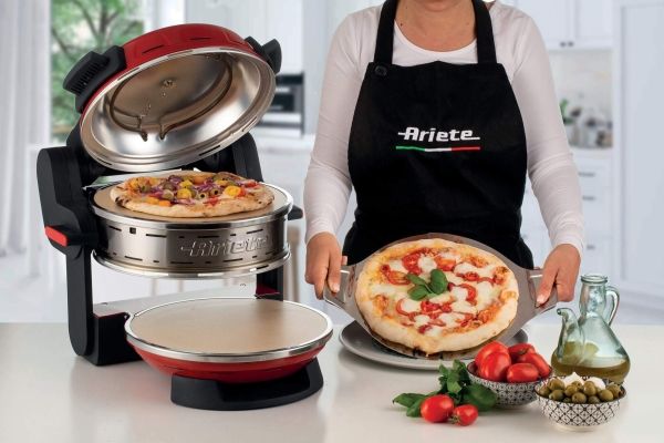Ariete 0927/00, 2 pizza(er), Rød, 32 cm, 400 °C, Sten, 2300 W
