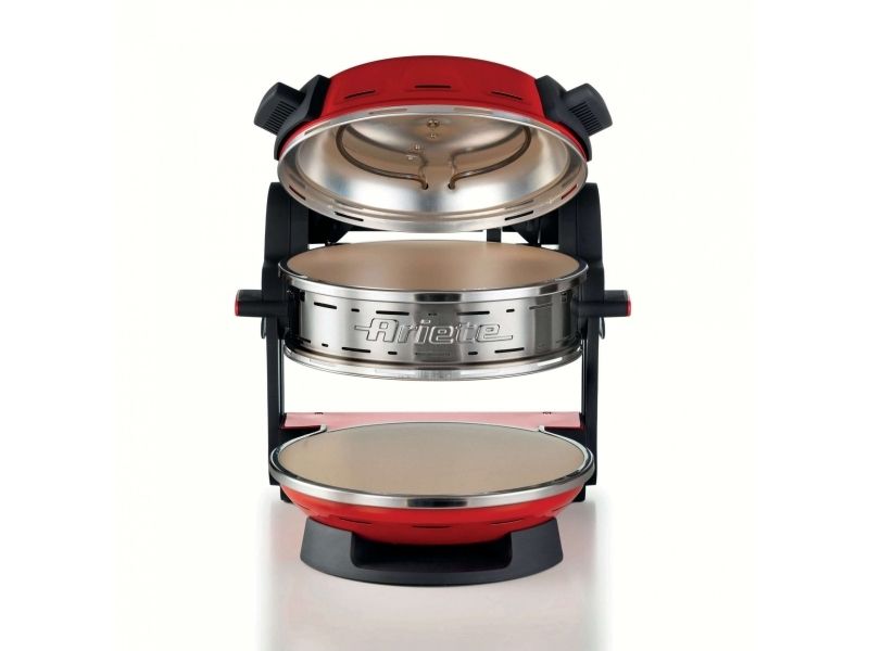 Ariete 0927/00, 2 pizza(er), Rød, 32 cm, 400 °C, Sten, 2300 W