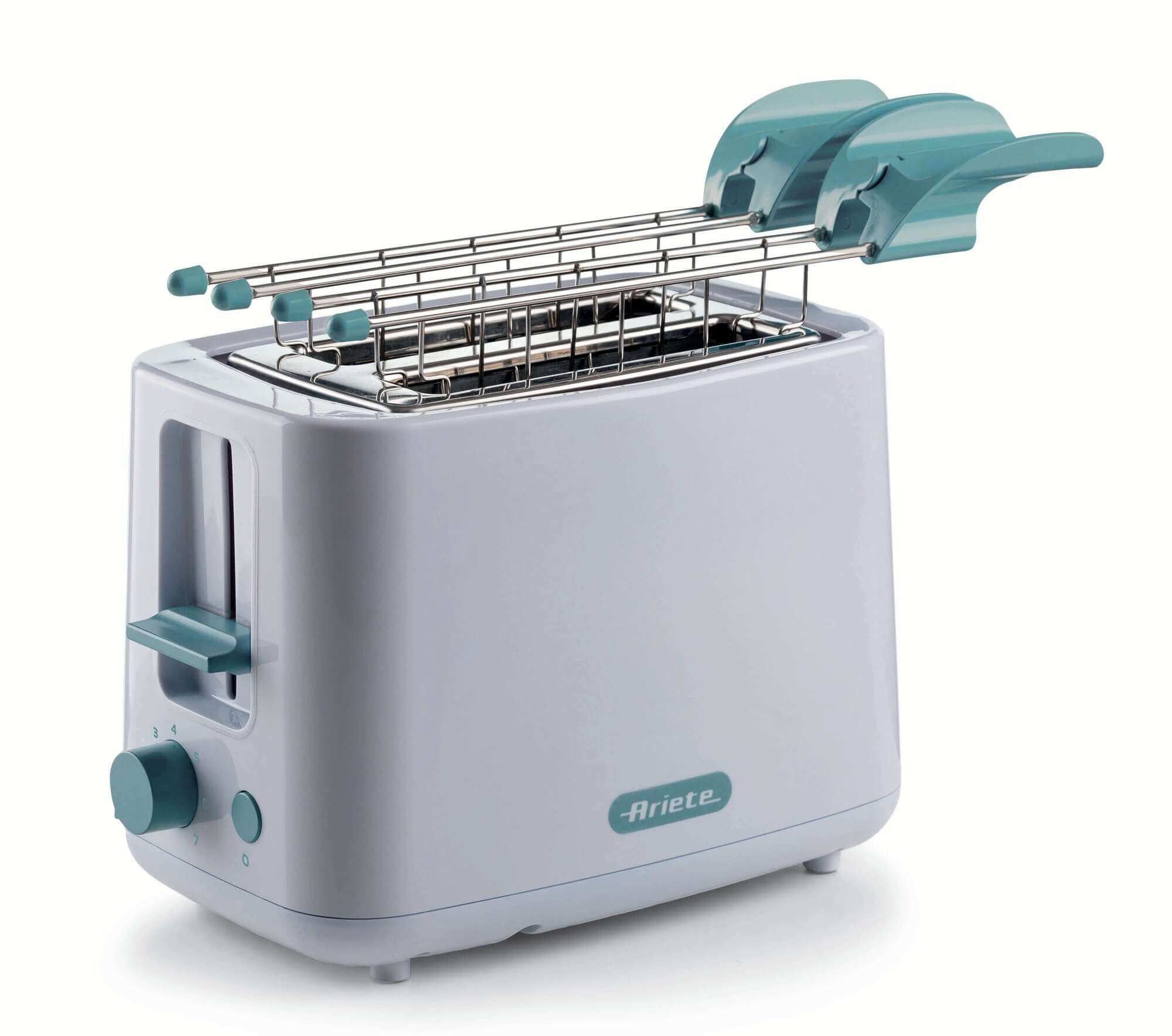 Ariete 0157/04, 2 skive(r), Hvid, Plast, Knapper, Niveau, Dreje, 760 W, 140 mm billede 1