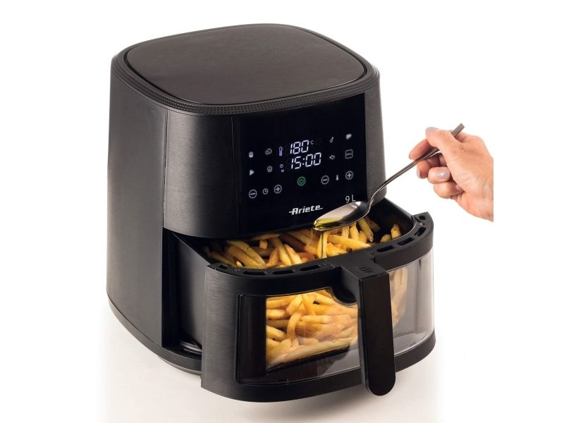 Ariete 4630/00, Varmluftsteger, 9 L, 3,5 kg, 60 °C, 200 °C, Enkelt