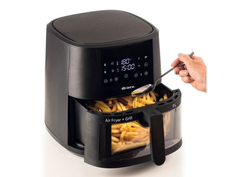 Ariete 4630/00, Varmluftsteger, 9 L, 3,5 kg, 60 °C, 200 °C, Enkelt