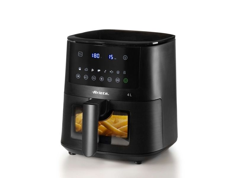 Ariete 4633/00, Varmluftsteger, 4 L, 1,5 kg, 200 °C, Enkelt, Sort