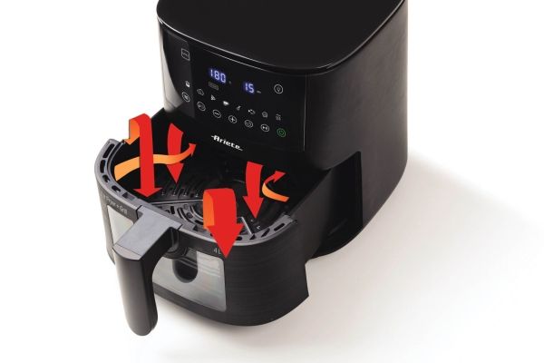 Ariete 4633/00, Varmluftsteger, 4 L, 1,5 kg, 200 °C, Enkelt, Sort