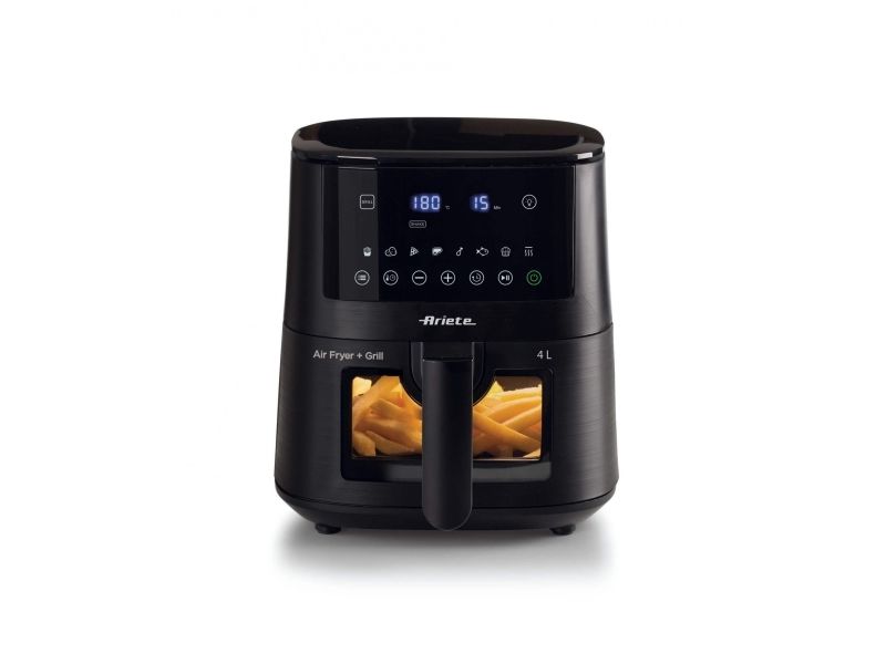 Ariete 4633/00, Varmluftsteger, 4 L, 1,5 kg, 200 °C, Enkelt, Sort