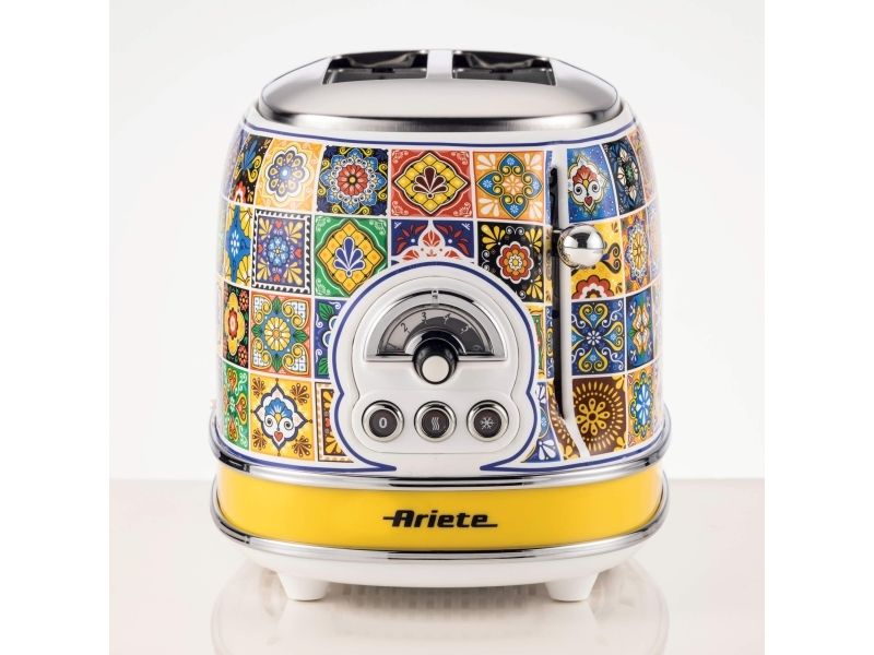 Ariete 0155/1P, 2 skive(r), Blå, Gul, Metal, 810 W, 220-240 V, 50/60 Hz billede 2