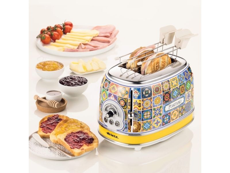 Ariete 0155/0P, 2 skive(r), Blå, Gul, Metal, 810 W, 220-240 V, 50/60 Hz