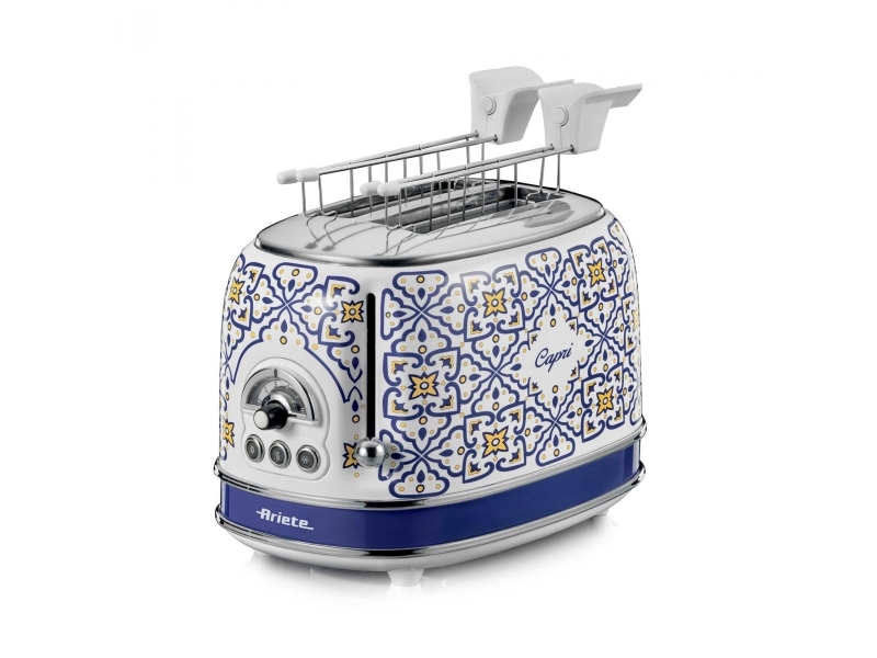 Ariete 0155/0C, 2 skive(r), Hvid, Lyse Blå, Metal, 810 W, 220-240 V, 50/60 Hz