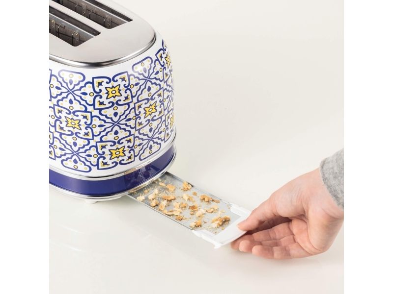 Ariete 0155/0C, 2 skive(r), Hvid, Lyse Blå, Metal, 810 W, 220-240 V, 50/60 Hz