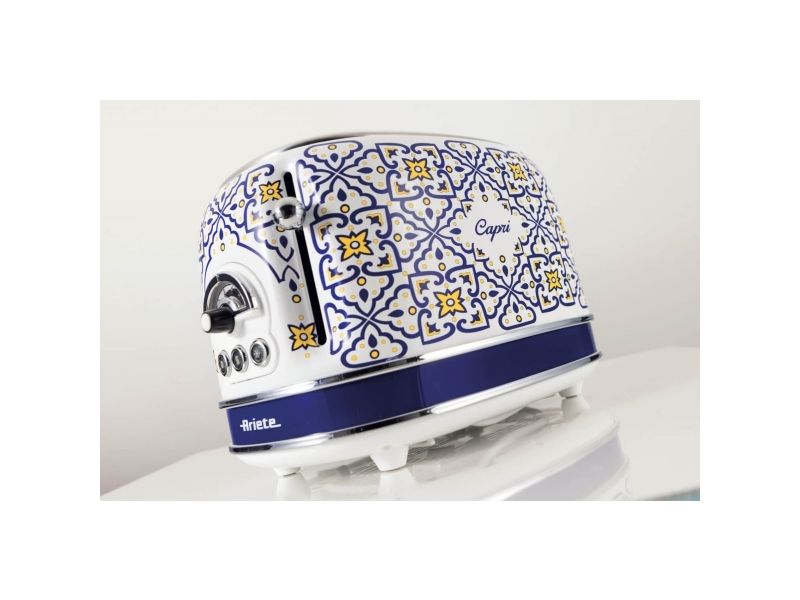 Ariete 0155/0C, 2 skive(r), Hvid, Lyse Blå, Metal, 810 W, 220-240 V, 50/60 Hz