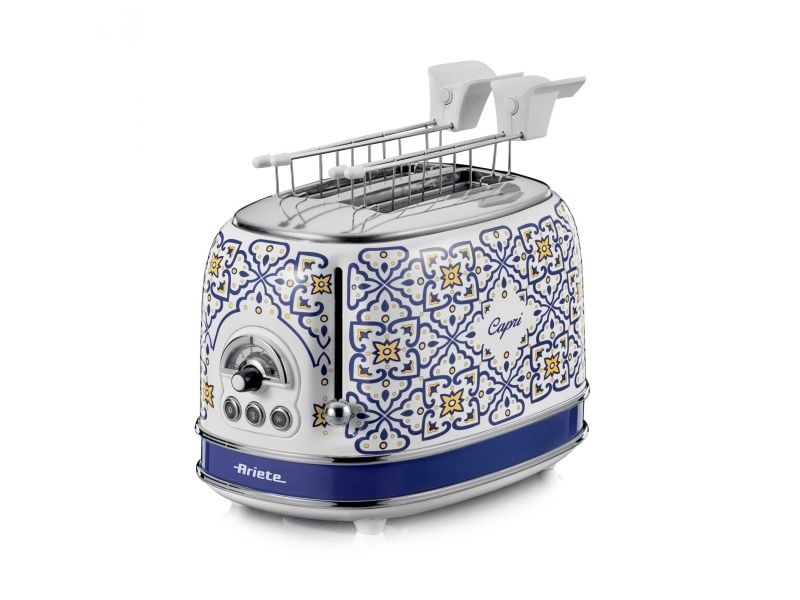 Ariete 0155/0C, 2 skive(r), Hvid, Lyse Blå, Metal, 810 W, 220-240 V, 50/60 Hz