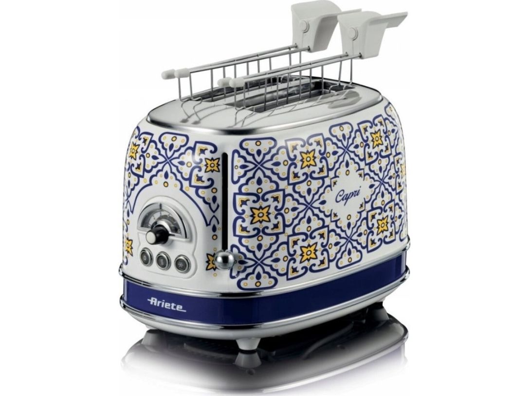 Ariete 0155/0C, 2 skive(r), Hvid, Lyse Blå, Metal, 810 W, 220-240 V, 50/60 Hz
