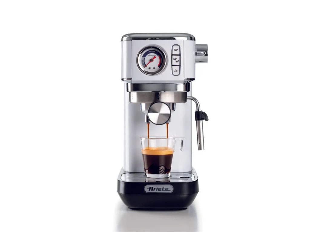 Ariete 1381/34, Espressomaskine, 1,1 L, Malet kaffe, Kaffekapsel, 1300 W, Hvid