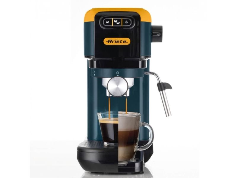 Ariete 1399/16, Espressomaskine, 1,1 L, Malet kaffe, Kaffekapsel, 1300 W, Gul