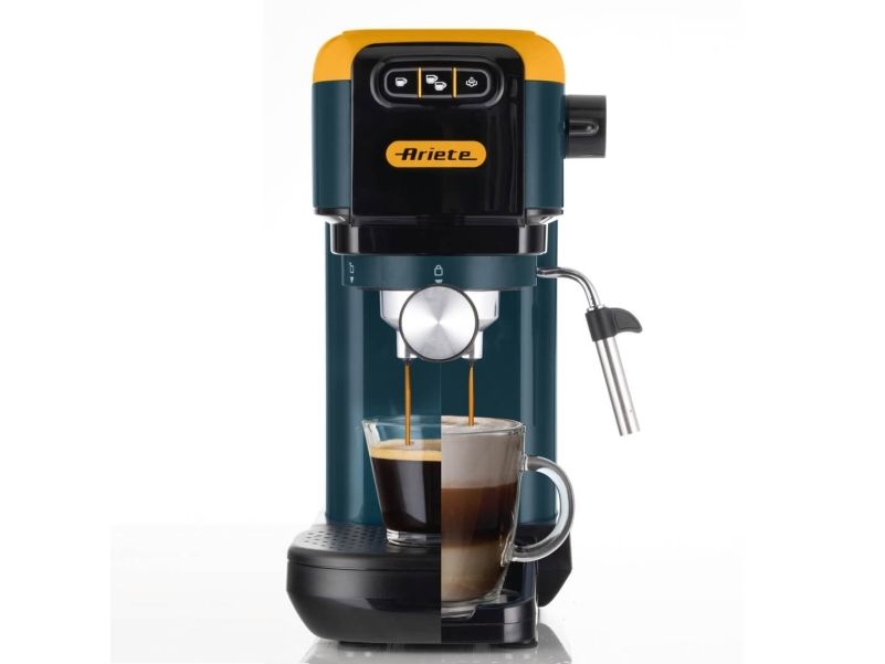 Ariete 1399/16, Espressomaskine, 1,1 L, Malet kaffe, Kaffekapsel, 1300 W, Gul