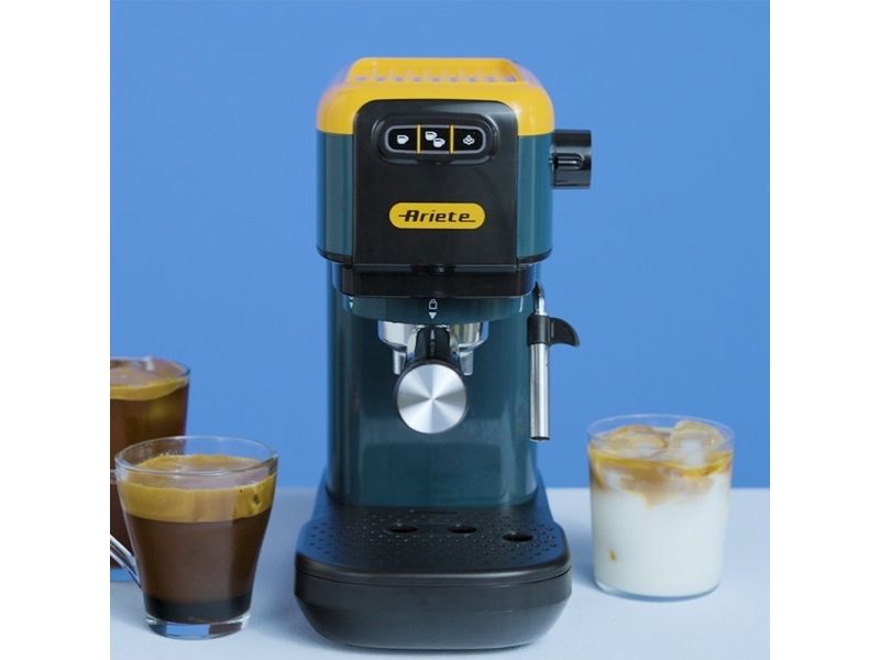 Ariete 1399/16, Espressomaskine, 1,1 L, Malet kaffe, Kaffekapsel, 1300 W, Gul