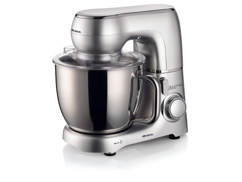Ariete 1583/00, Bordmixer, Rustfrit stål, Æltning, Blanding, 5.2 L, Drejning, Rustfrit stål