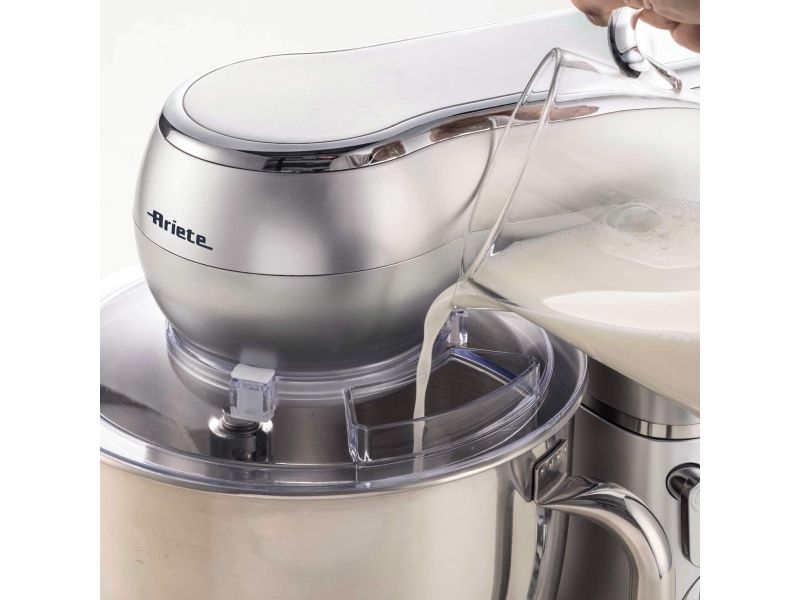 Ariete 1583/00, Bordmixer, Rustfrit stål, Æltning, Blanding, 5.2 L, Drejning, Rustfrit stål