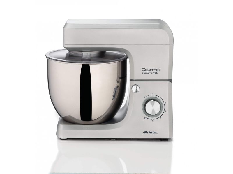 Ariete 1576, Bordmixer, Rustfrit stål, Piskning, Æltning, Blanding, 10 L, Knapper, Drejning, Rustfrit stål billede 3