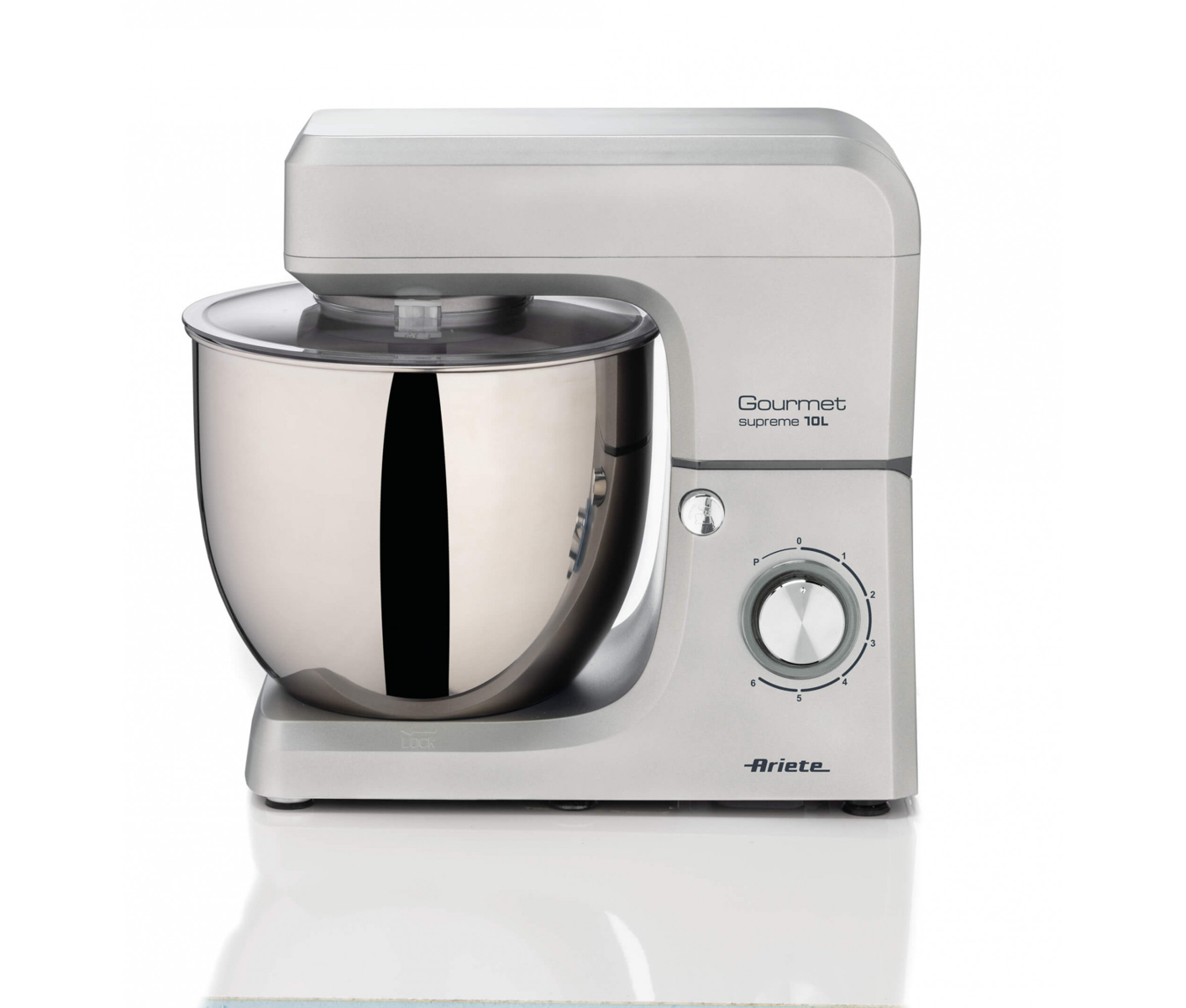 Ariete 1576, Bordmixer, Rustfrit stål, Piskning, Æltning, Blanding, 10 L, Knapper, Drejning, Rustfrit stål billede 4
