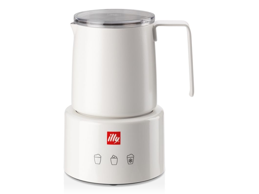 Illy 22984, Automatisk mælkeskummer/varmer, Hvid, Rustfrit stål, 250 ml, Varm & kold, Berøring
