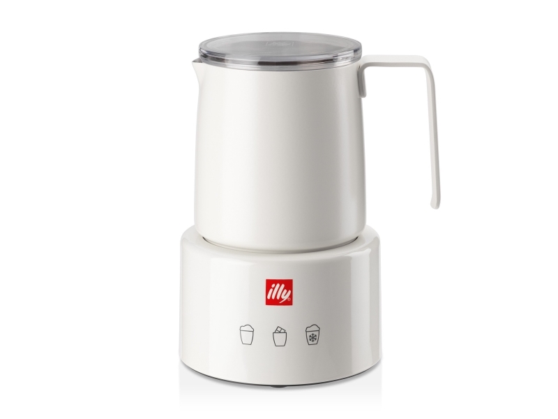 Illy 22984, Automatisk mælkeskummer/varmer, Hvid, Rustfrit stål, 250 ml, Varm & kold, Berøring