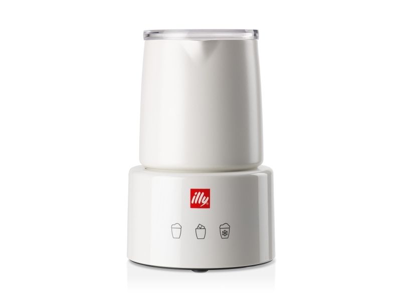 Illy 22984, Automatisk mælkeskummer/varmer, Hvid, Rustfrit stål, 250 ml, Varm & kold, Berøring