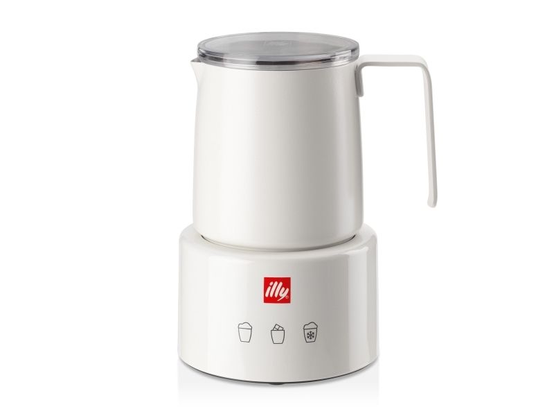 Illy 22984, Automatisk mælkeskummer/varmer, Hvid, Rustfrit stål, 250 ml, Varm & kold, Berøring