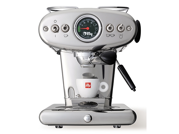 illy X1 Jubilæumsmaskine til malet kaffe og E.S.E. pods (rustfrit stål)