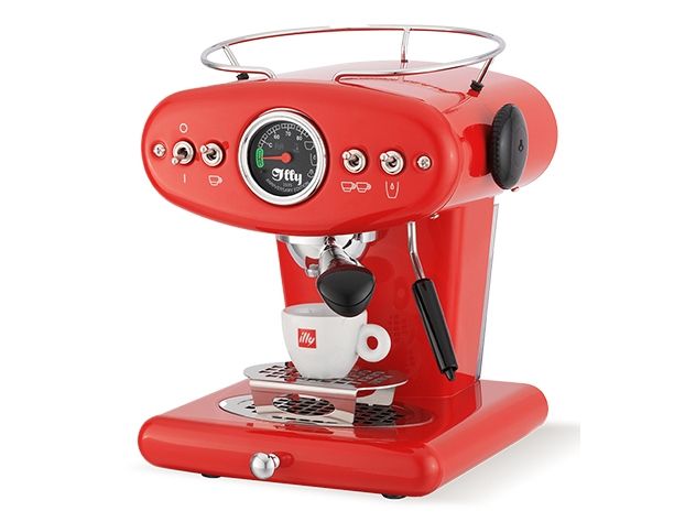 illy X1 Jubilæumsmaskine til malet kaffe og E.S.E. pods (rød)