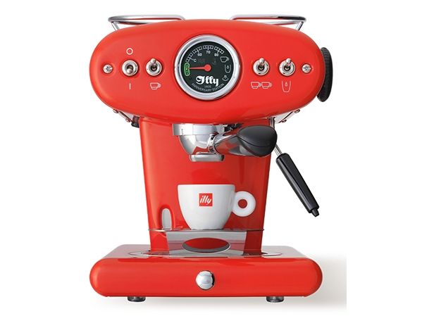 illy X1 Jubilæumsmaskine til malet kaffe og E.S.E. pods (rød)