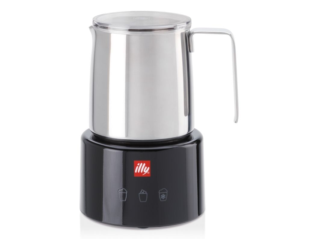 illy mælkeskummer rustfrit stål / sort af Piero Lissoni