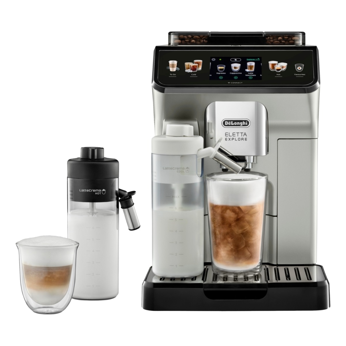 Delonghi Eletta Explore Cold Brew ECAM450.65.S espressomaskine billede 1