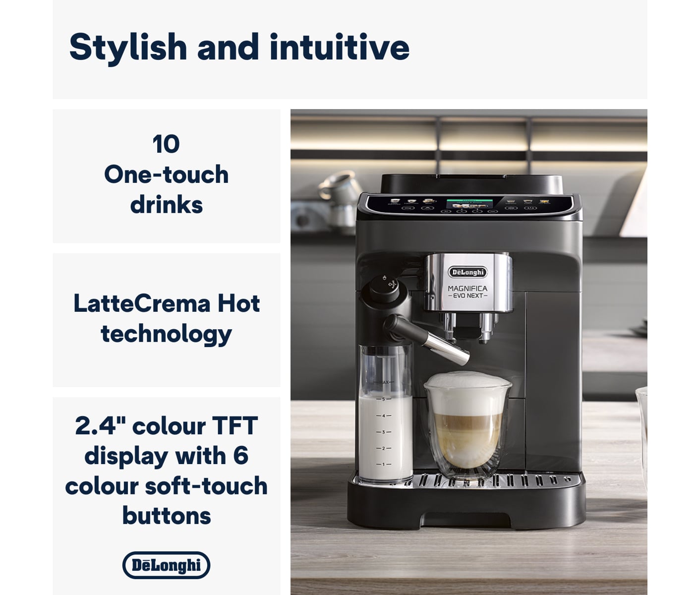 De'Longhi Magnifica Evo Next ECAM310.60.GB Espressomaskine billede 3