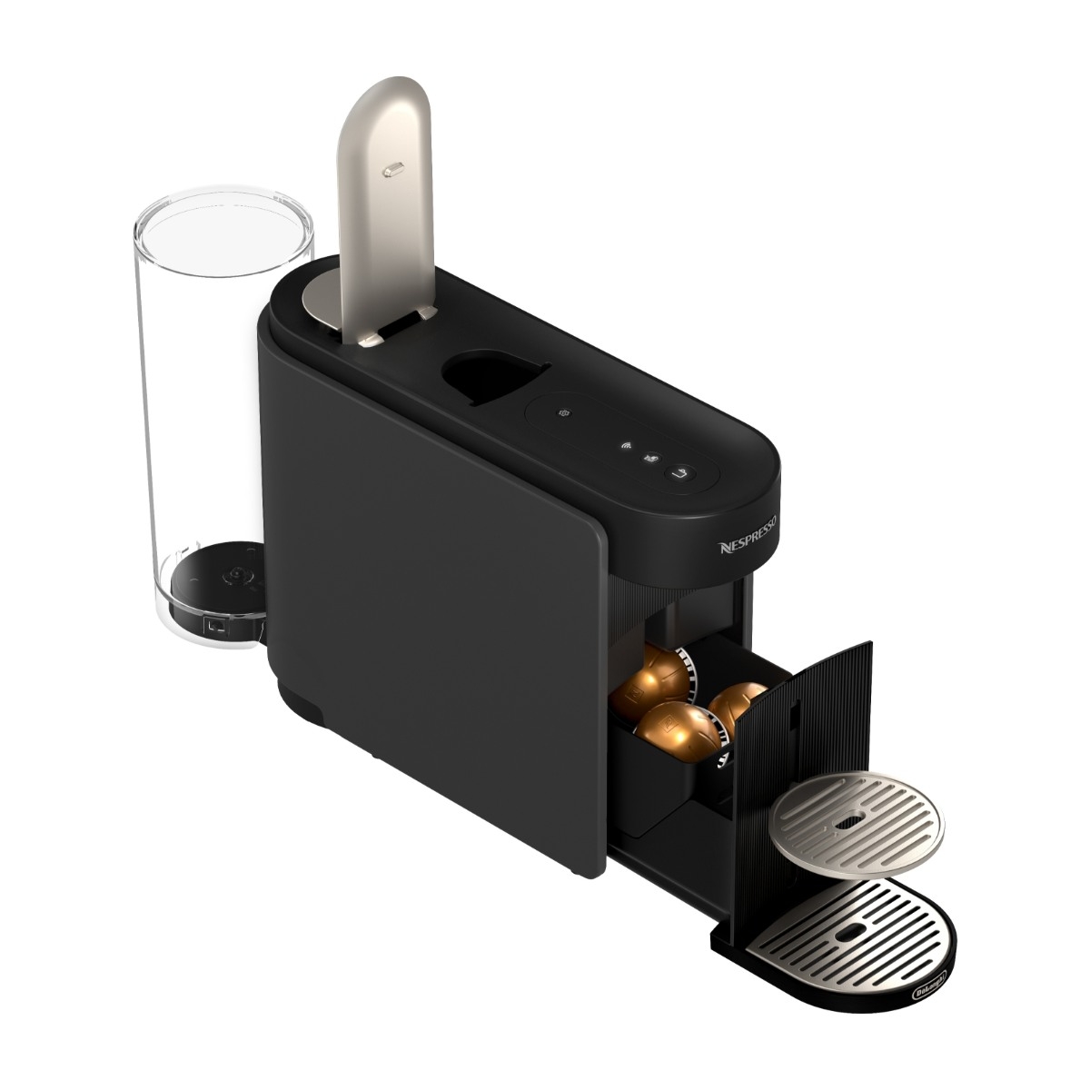 Nespresso Vertuo Up Value Pack kapselmaskine fra De'Longhi, grå