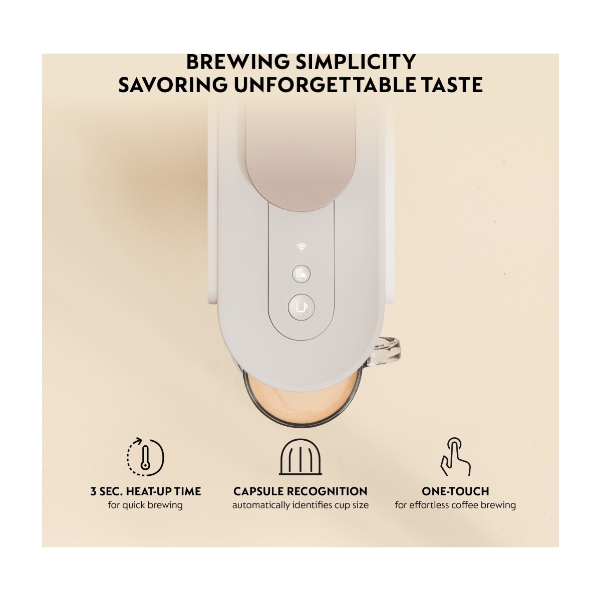 Nespresso Vertuo Up Value Pack kapselmaskine fra De'Longhi, hvid