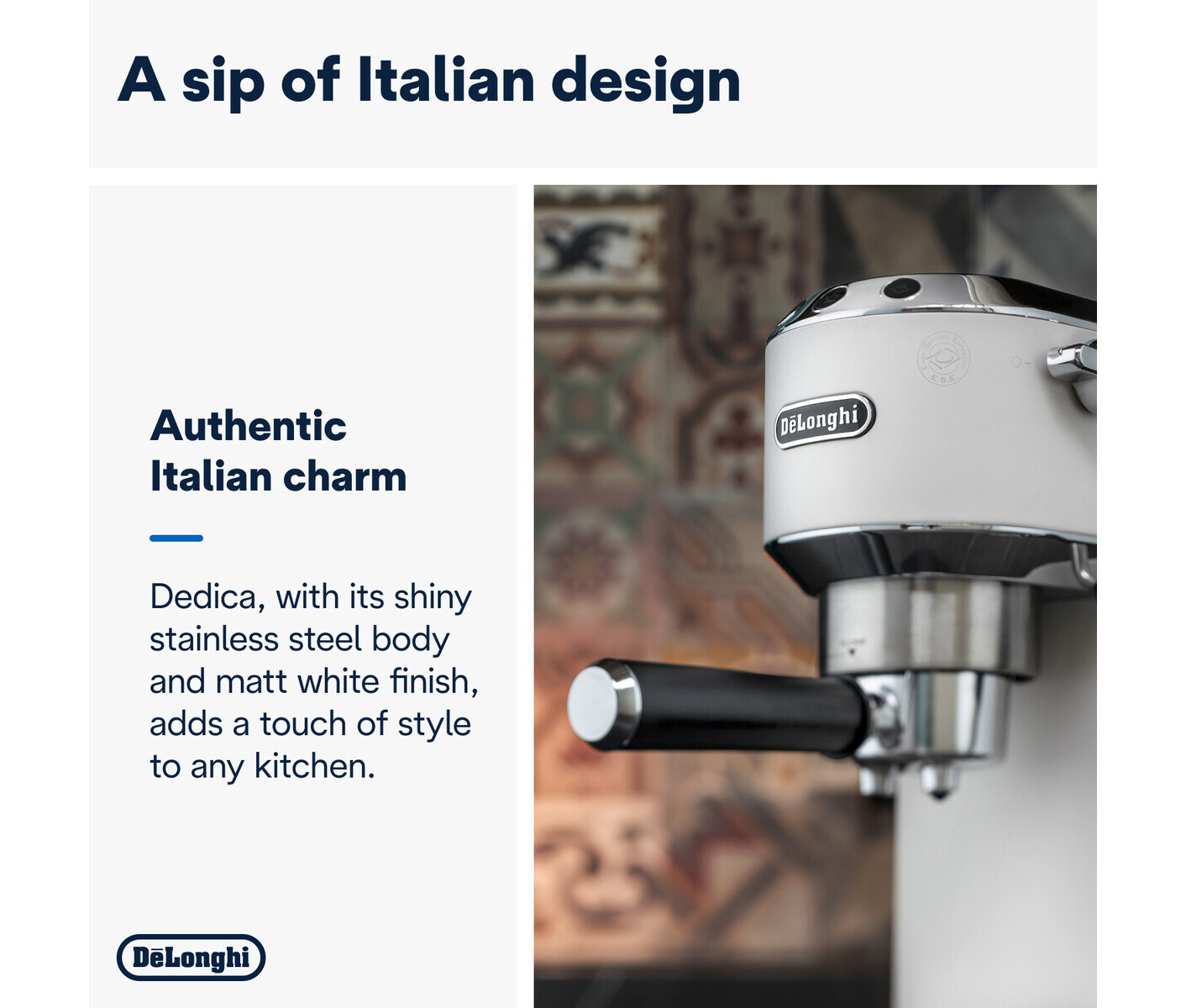 De'Longhi Ec685.w Dedica Espressomaskine billede 6