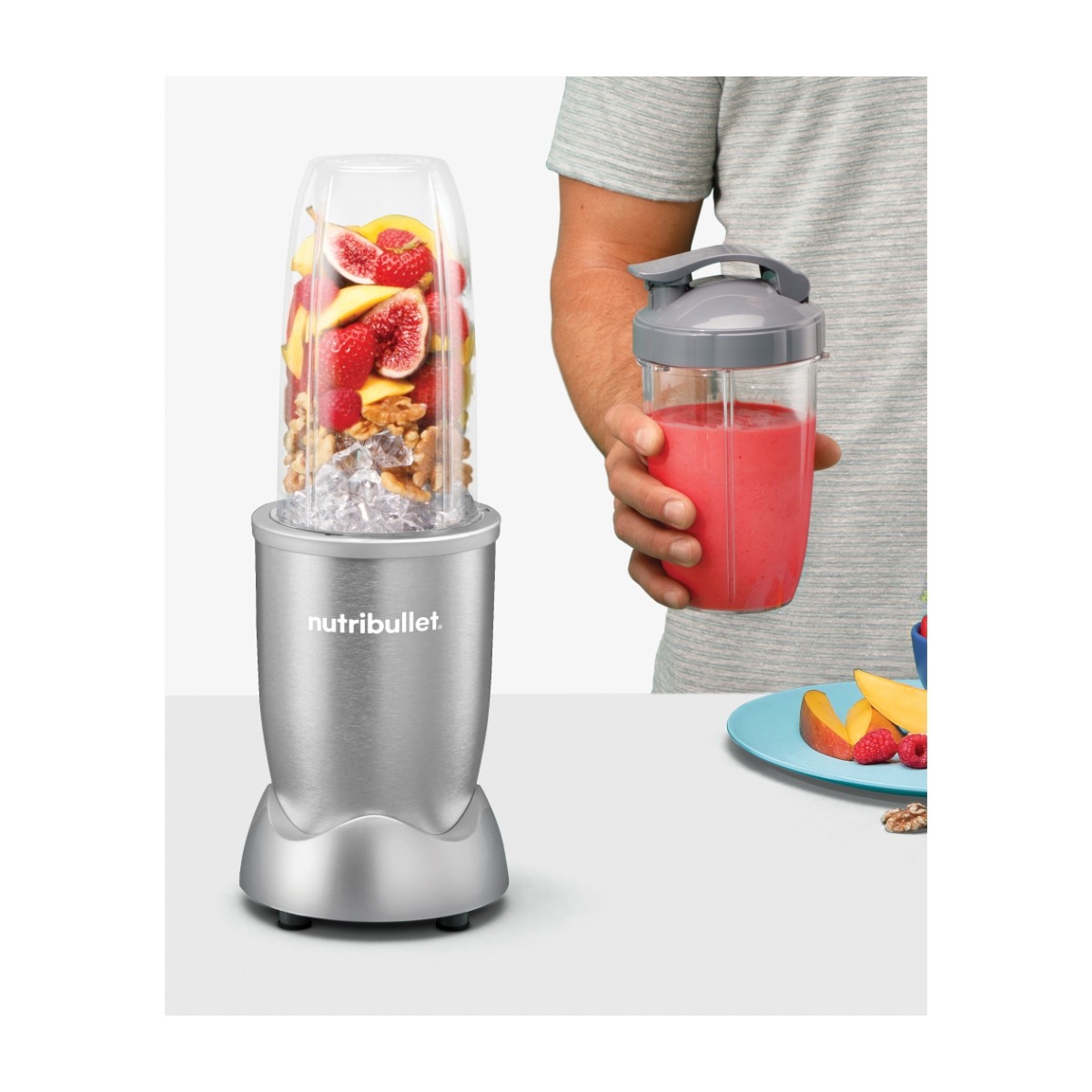 Nutribullet Pro 900 NB907S blender, metallisk