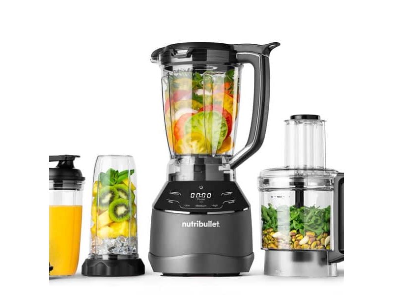 NutriBullet Køkkenmaskine NBF580B Triple Prep System - food processor - 1500 W - black billede 2