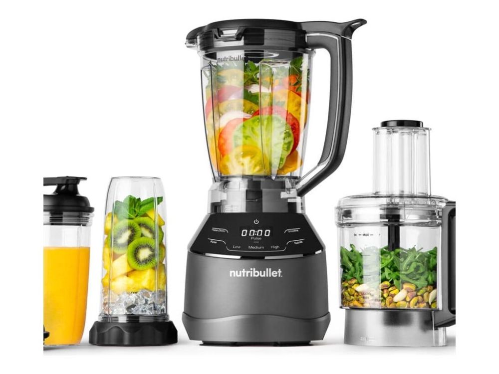 NutriBullet Køkkenmaskine NBF580B Triple Prep System - food processor - 1500 W - black billede 1